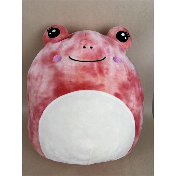 Squishmallows 16” Fania Frog Pink Tie Dye BAM Exclusive -‎ Kellytoy - Picture 1 of 7